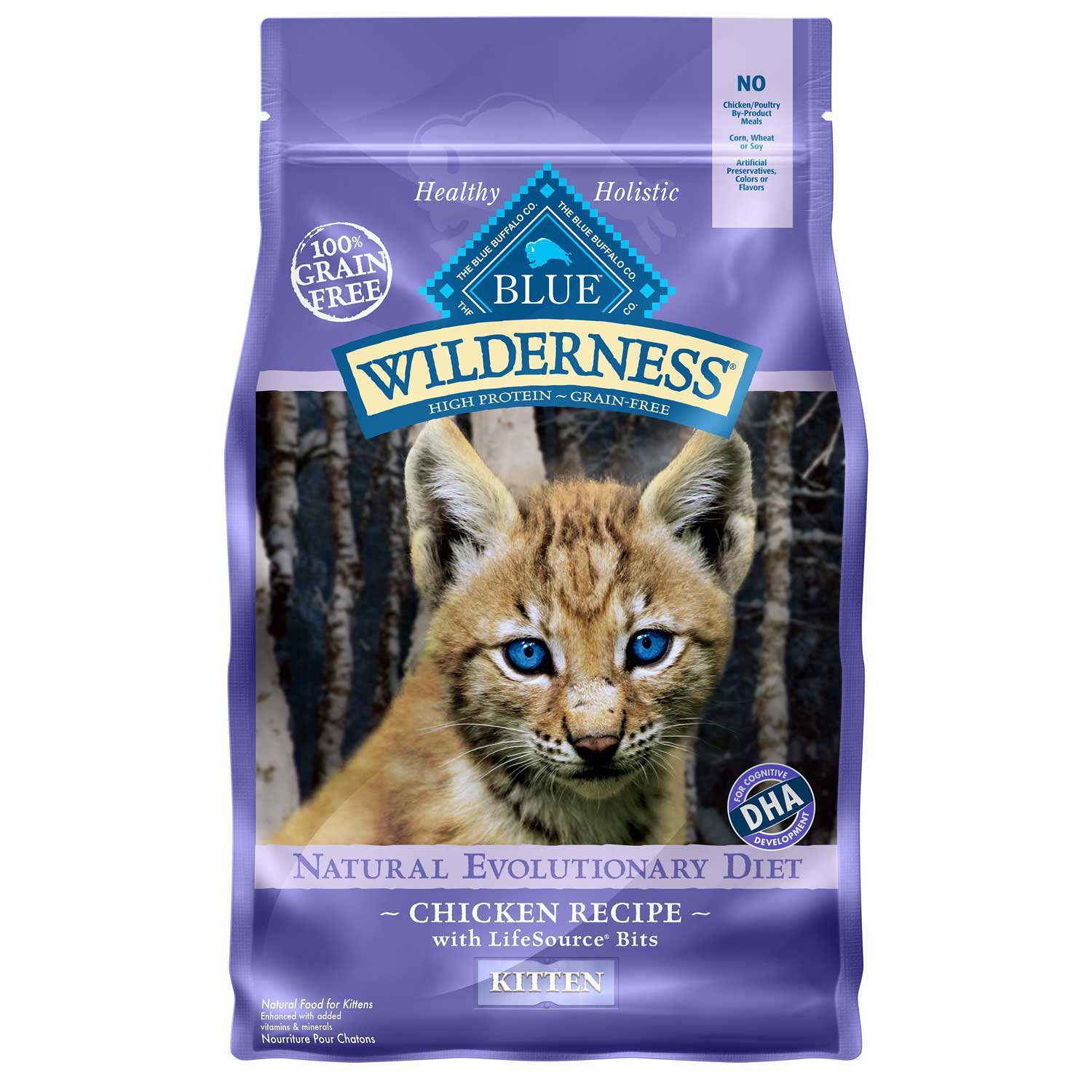 Blue Buffalo Wilderness High Protein Natural Kitten Dry Cat Food