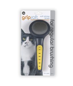 GripSoft Cat Slicker Brush By JW Pet