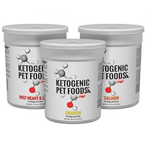 Pack of 3 Ketogenic Pet Foods Chicken, Salmon and Beef